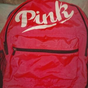 Pink backpack
